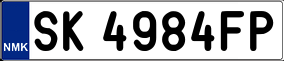 Truck License Plate